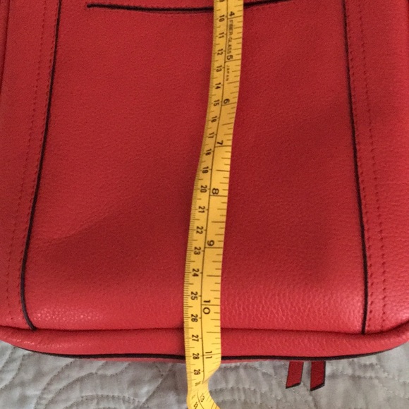 Lodis red genuine leather shoulder bag - Picture 9 of 9